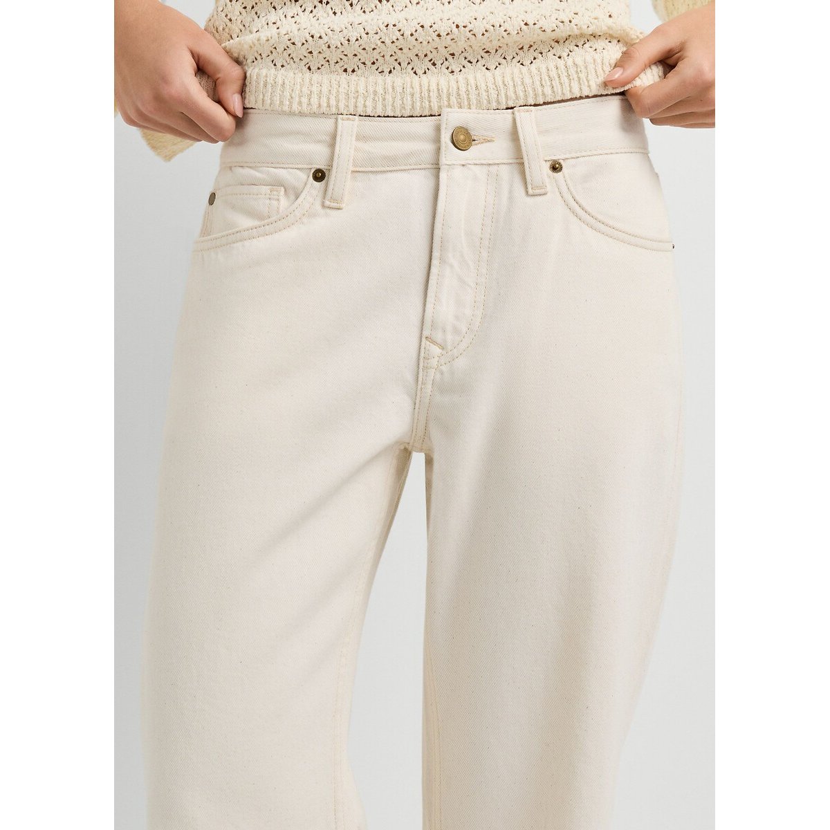 Jean loose taille basse, Nicky ecru tencel, PEPE JEANS