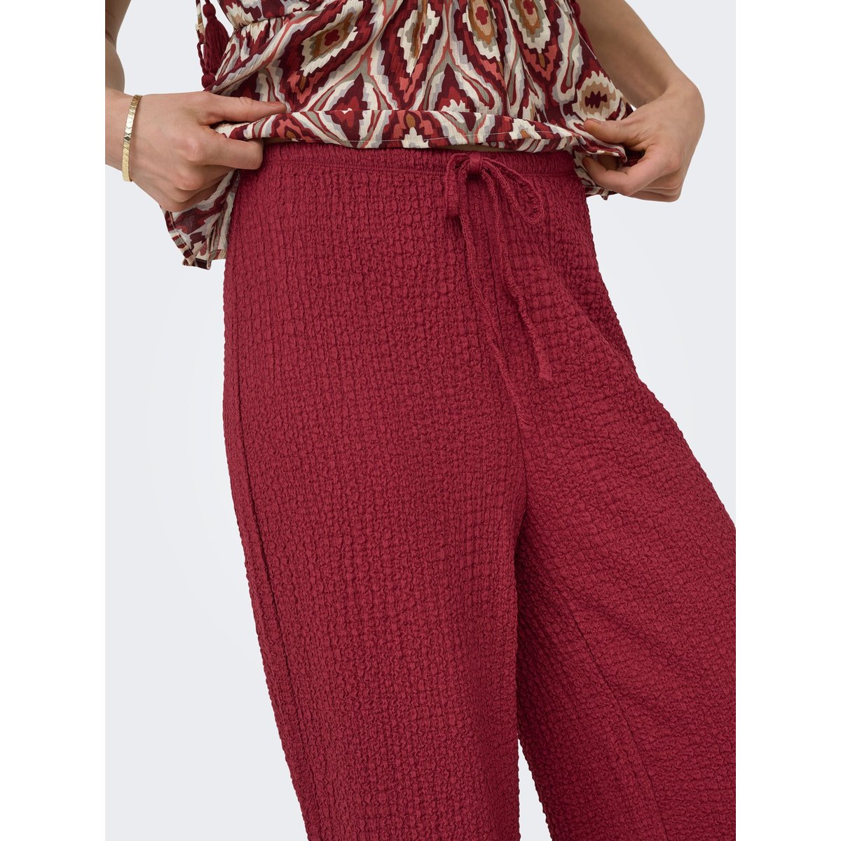 Pantalon À Jambe Large brick red, ONLY