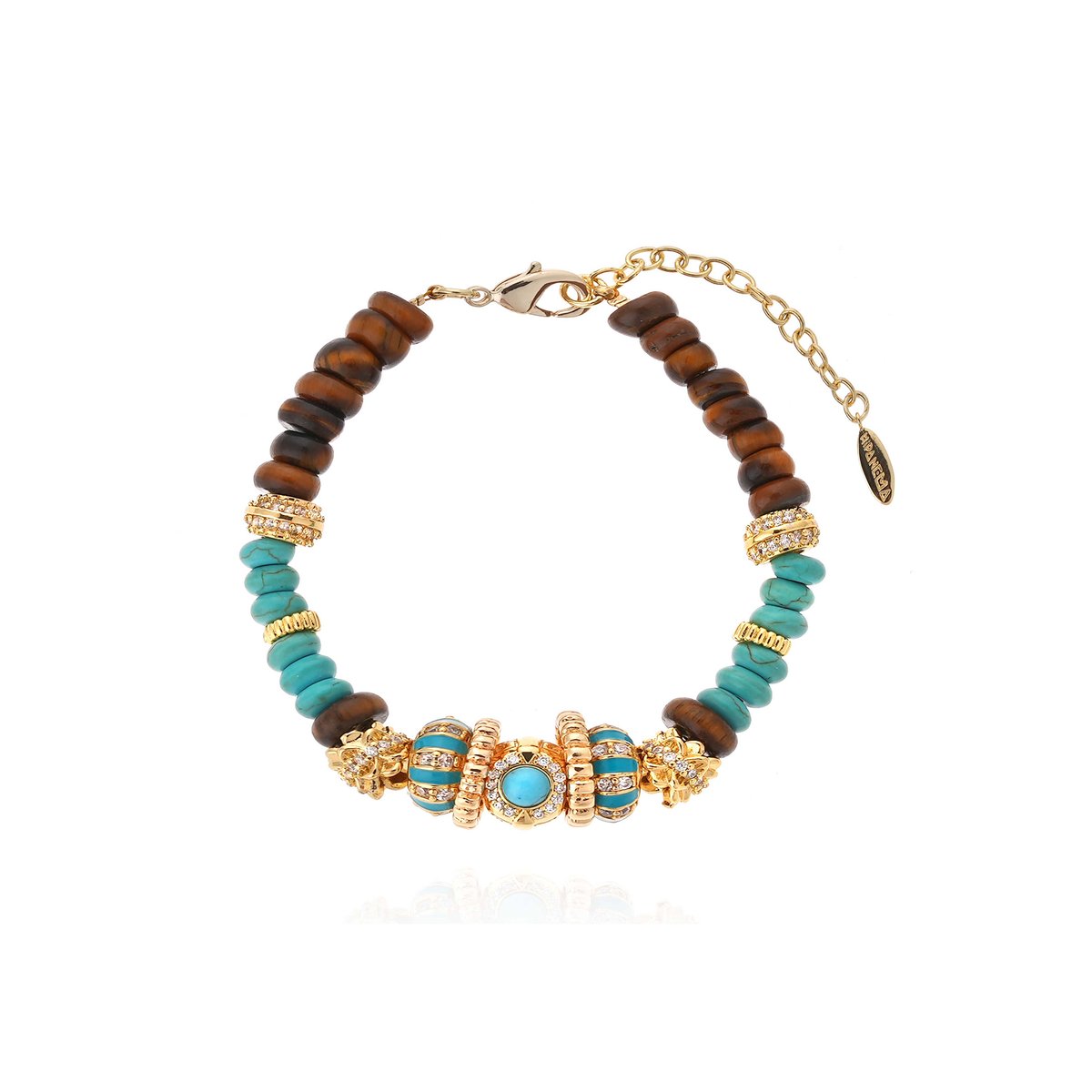 Bracelet réglable de perles TUXI turquoise, HIPANEMA