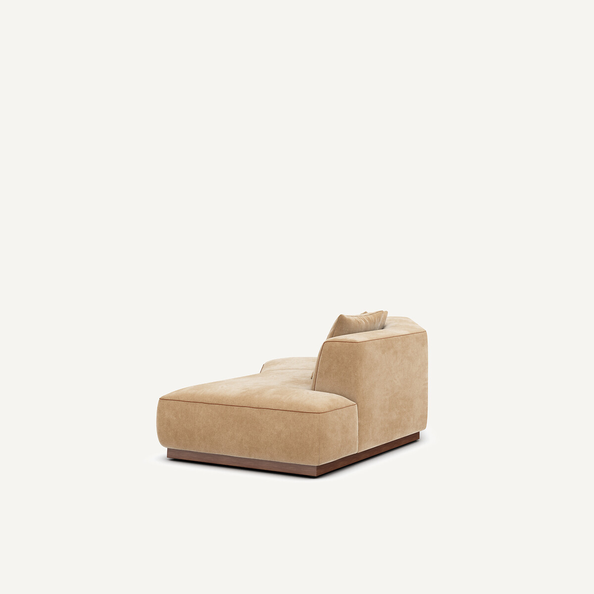 Rechte halve zetel van stonewashed fluweel, JACOPO touwkleur, AM.PM