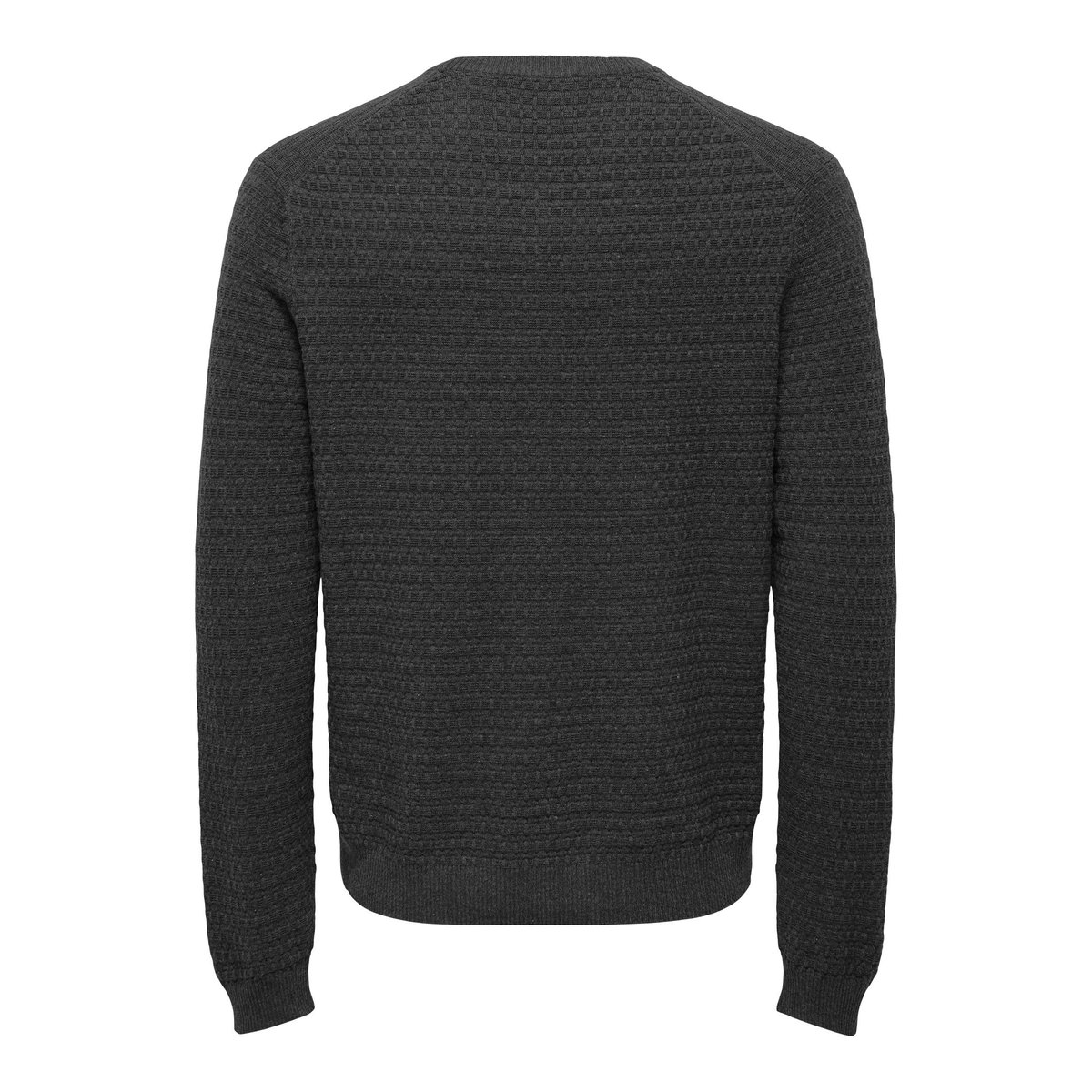 Pull En Maille dark grey melange, ONLY & SONS
