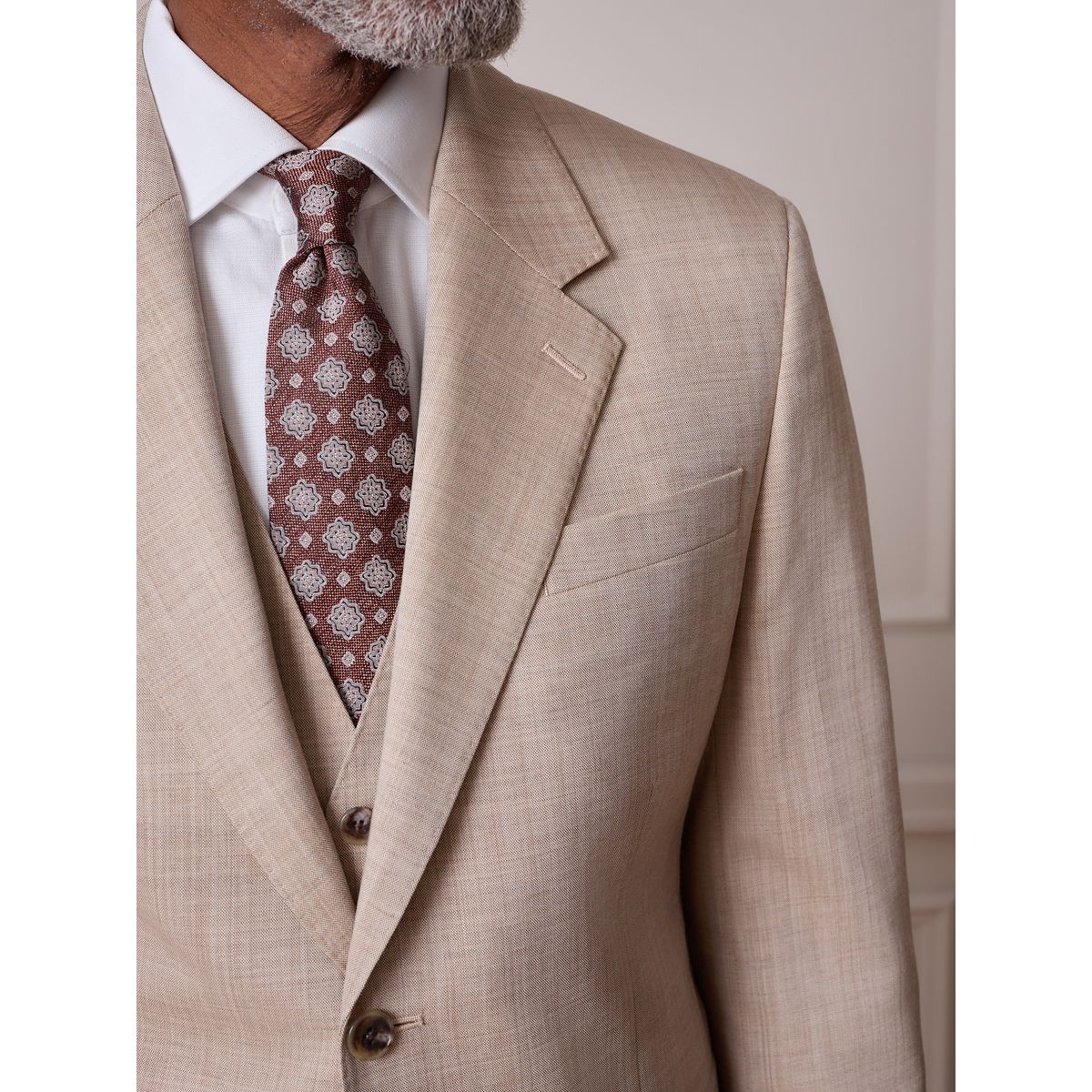 Veste de costume laine italienne Signature naturel, NEXT