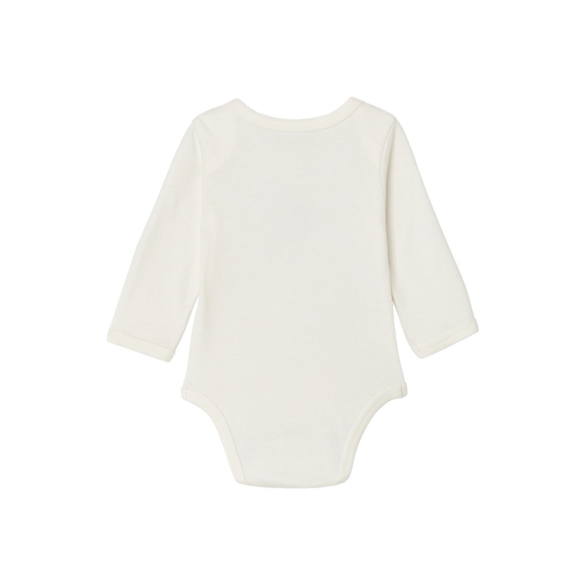 Lot de 3 bodies manches longues noisette, VERTBAUDET