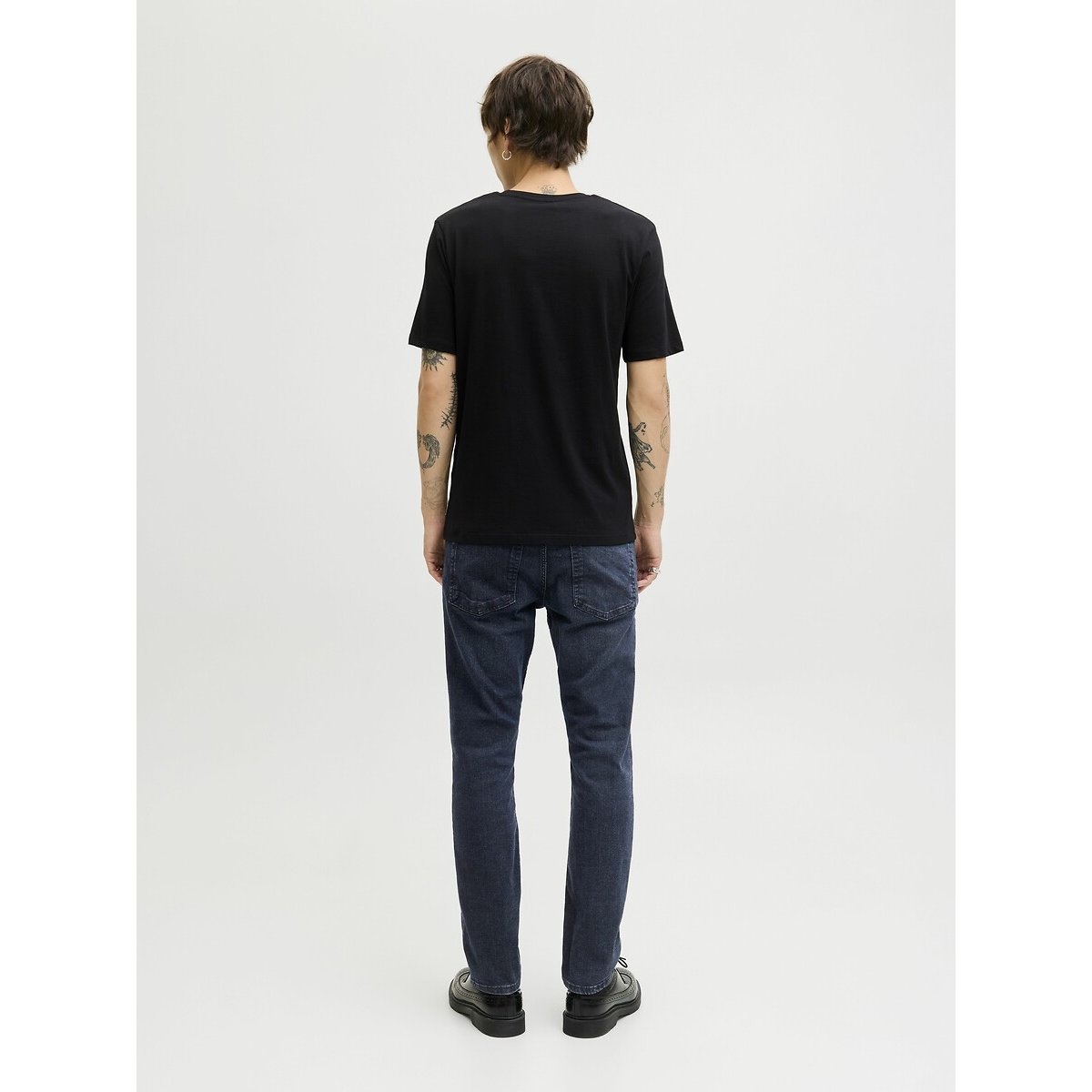 Jeans Slim Straight Fit Tim bleu denim, JACK & JONES