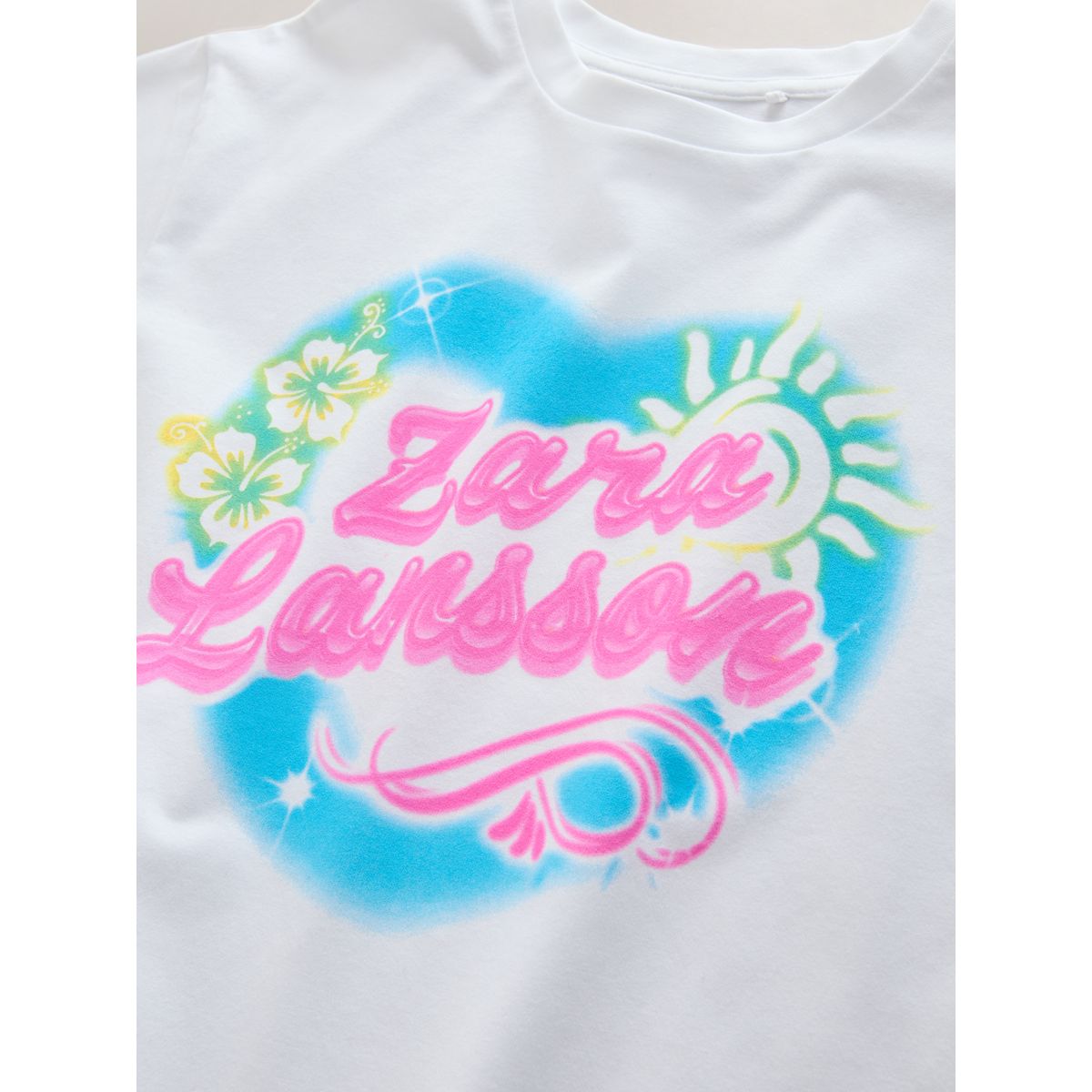 T-shirt oversize à motif zara larsson blanc, NEXT
