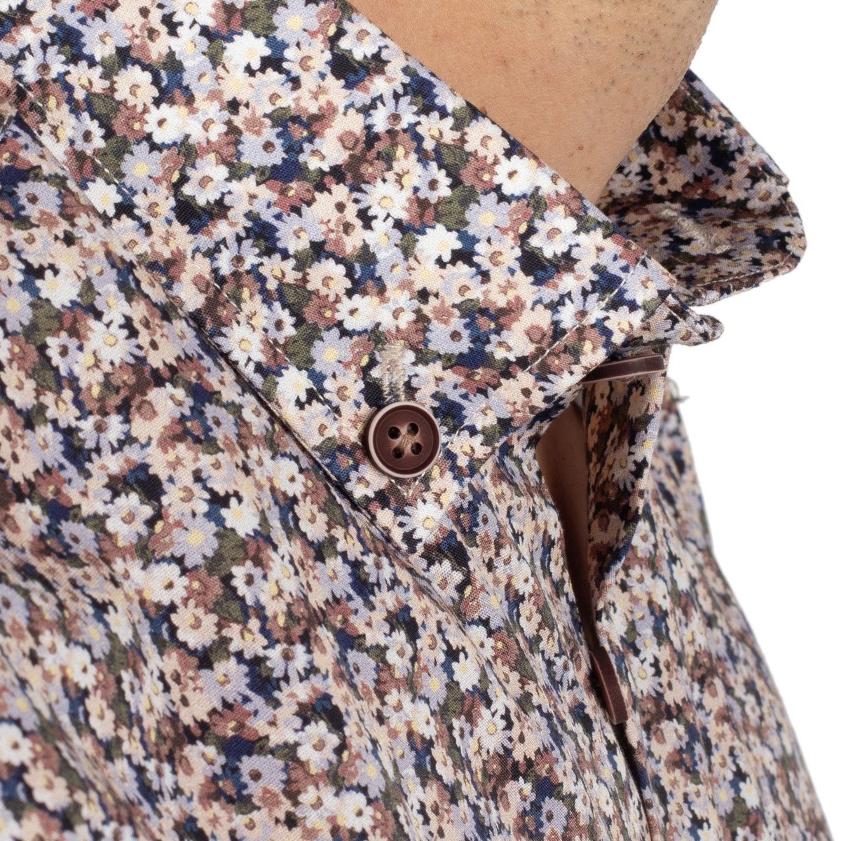 Chemise à motif flowers noir, SHILTON