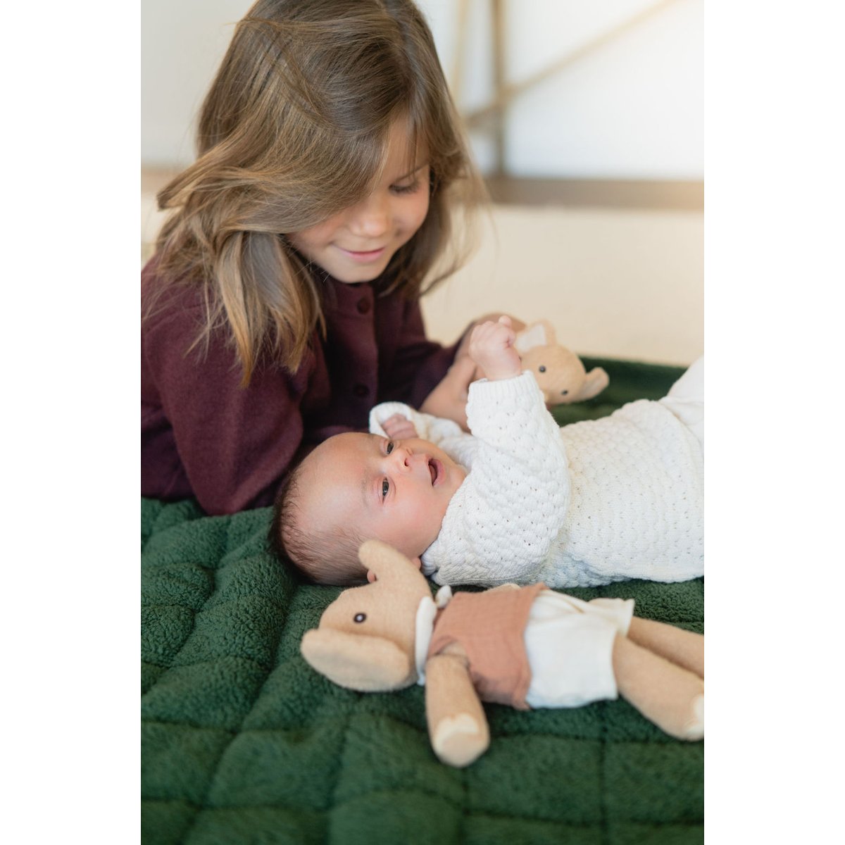 play&go - tapis d´éveil & sac - evergreen teddy green, PLAY ET GO