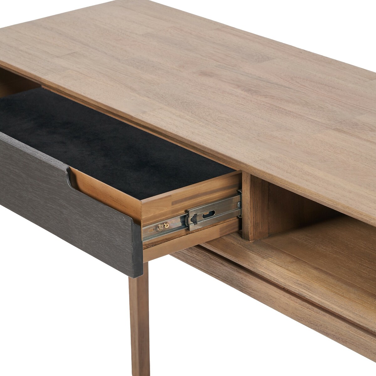 Giano Acacia Wood Console Table black/natural, ÉDITÉ