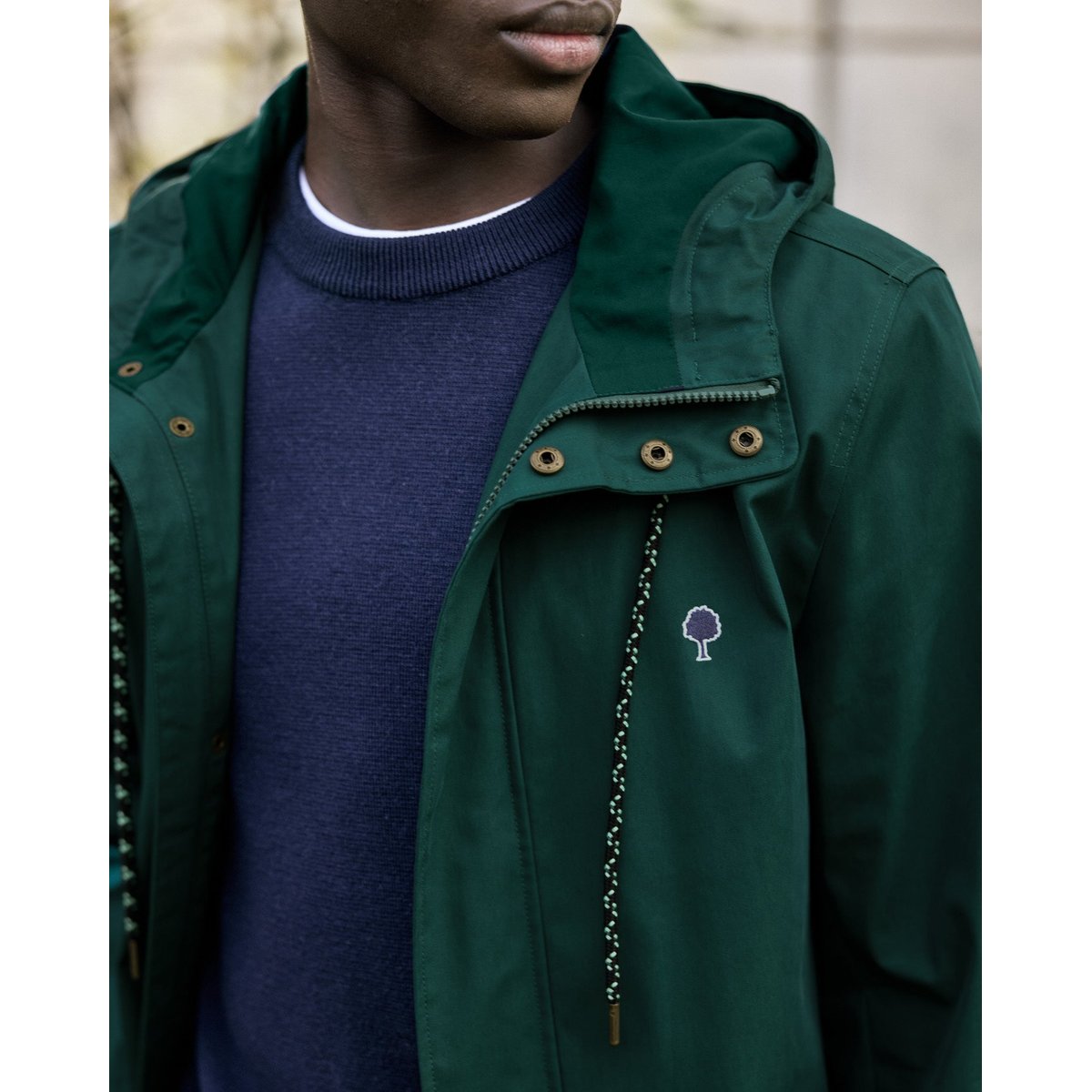 Imperméable coton GRESIGNE vert sapin, FAGUO