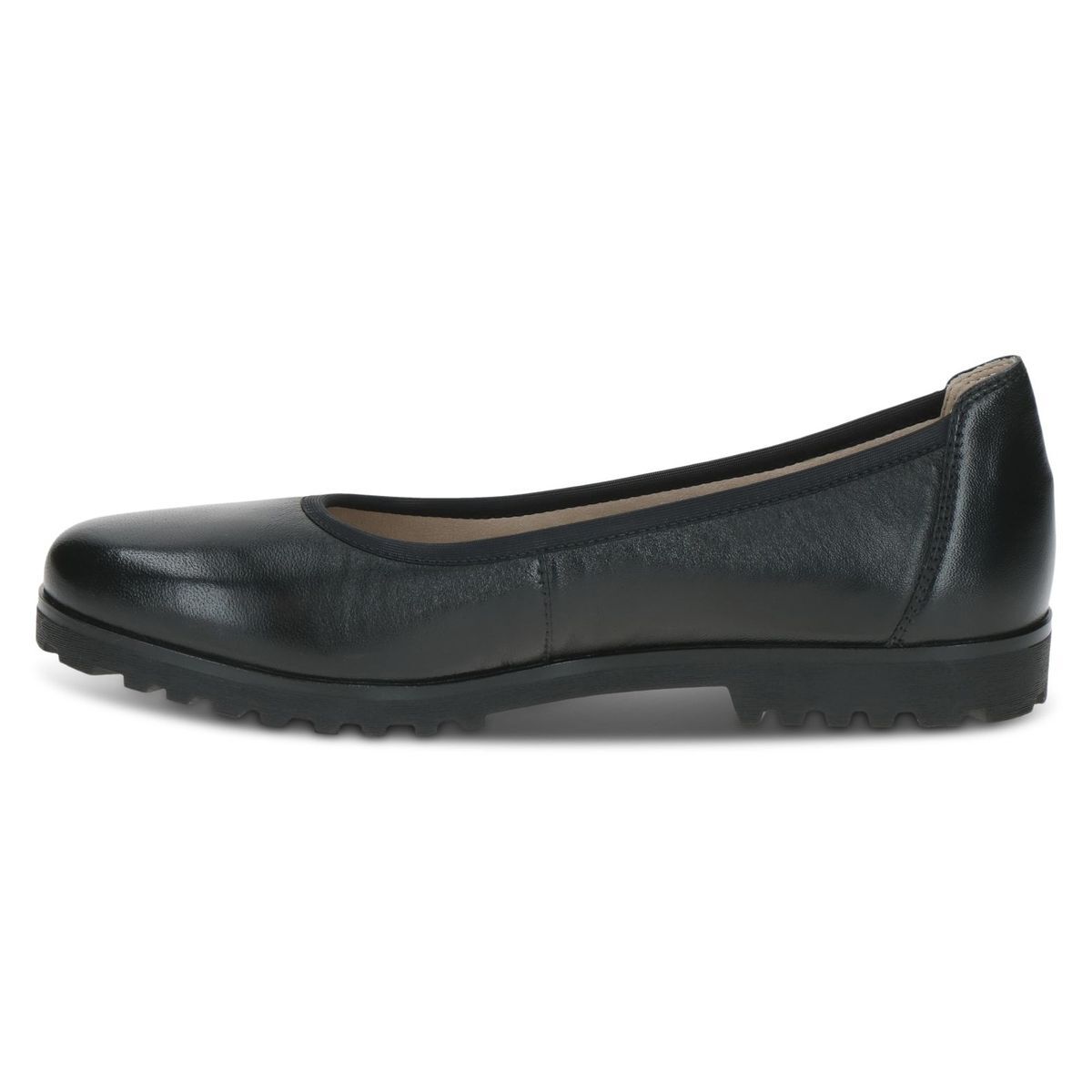 Ballerine en cuir noir nappa, CAPRICE
