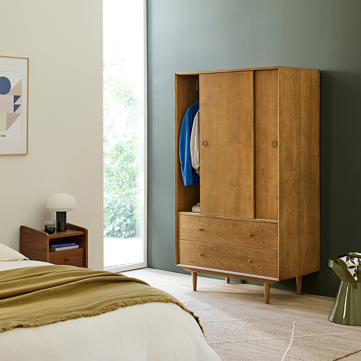 Armoire Quilda bois clair miel, LA REDOUTE INTERIEURS