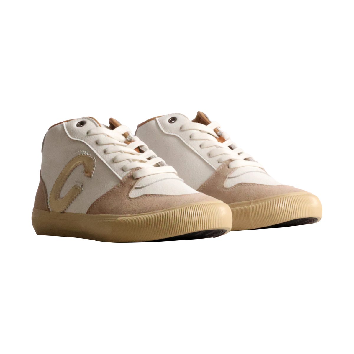 Basket Montante Cuir blanc, LE TEMPS DES CERISES