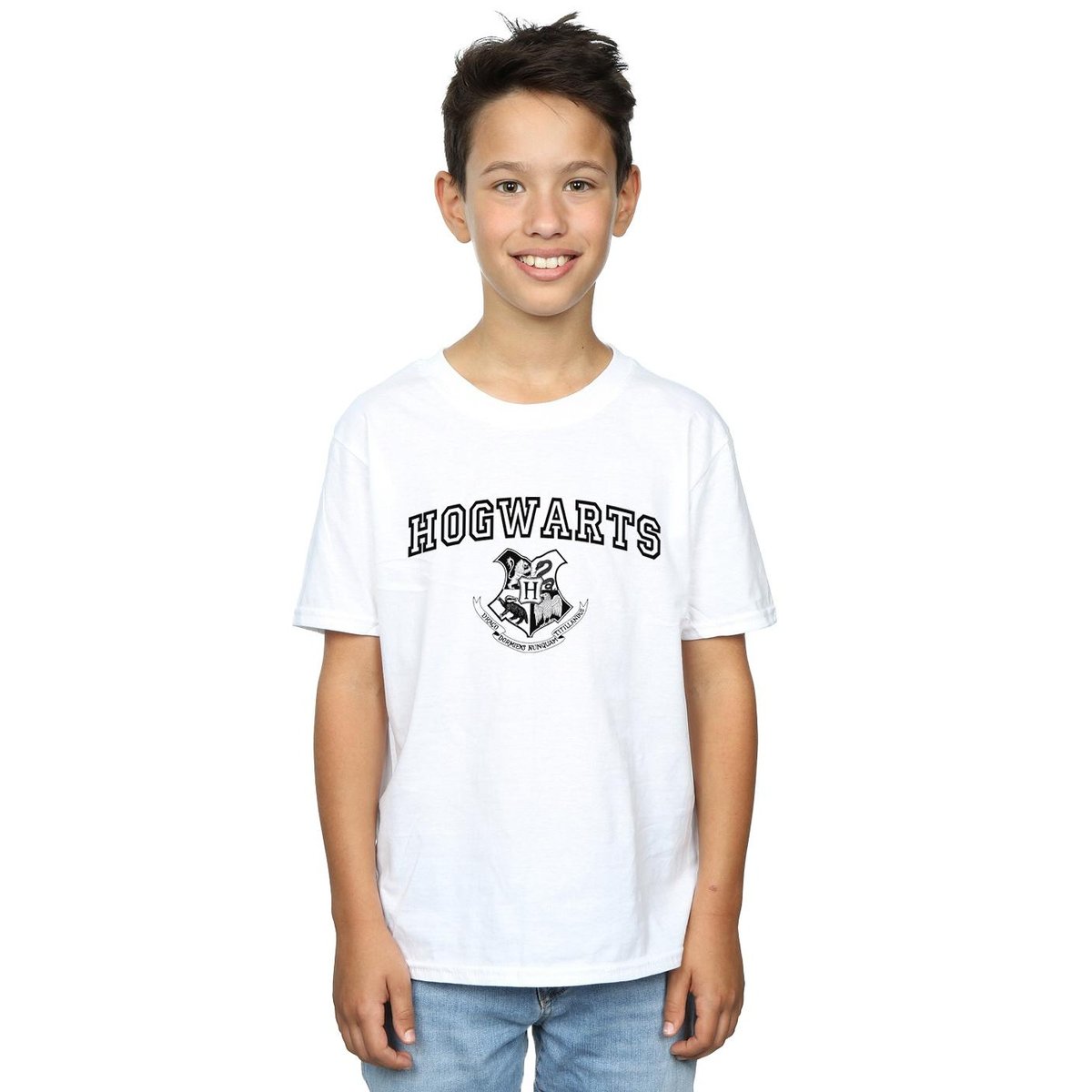 T-shirt HOGWARTS blanc, HARRY POTTER