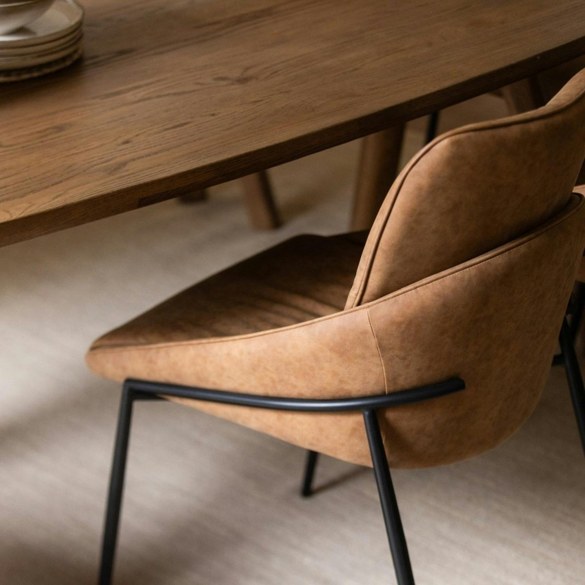Table à manger moderne en chêne 200 cm KYOTO bois naturel, PIER IMPORT