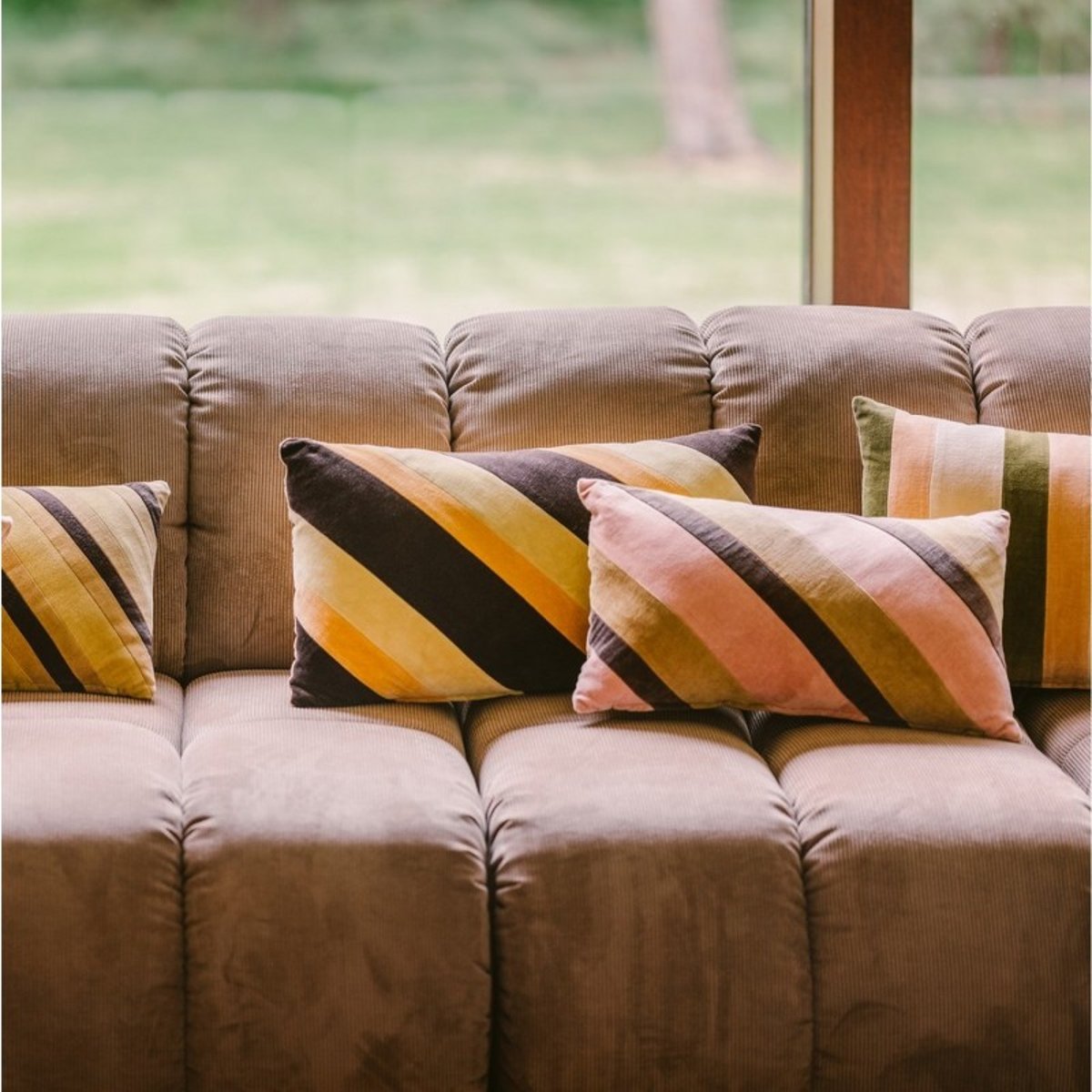 Coussin de canapé velours  Sunkissed rose, HKLIVING