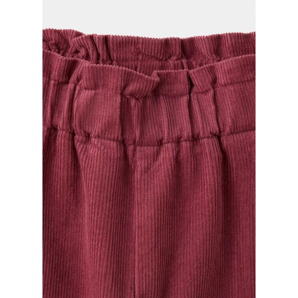 Pantalon velours côtelé à pinces rouge, MANGO BABY