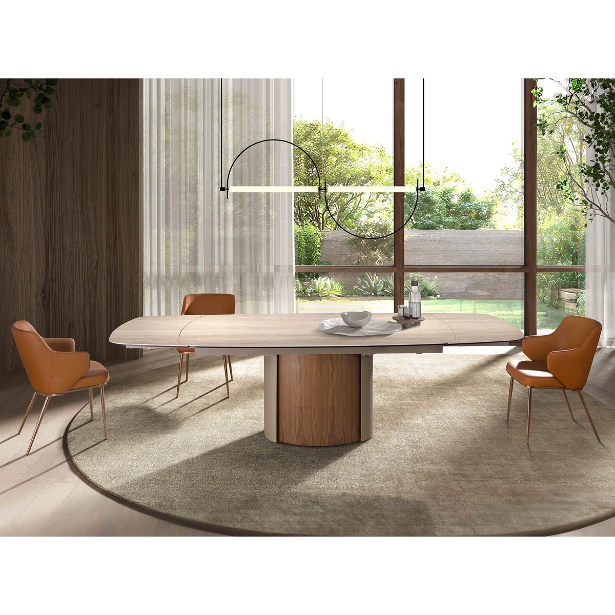 Chaise en similicuir marron | rose, ANGEL CERDA