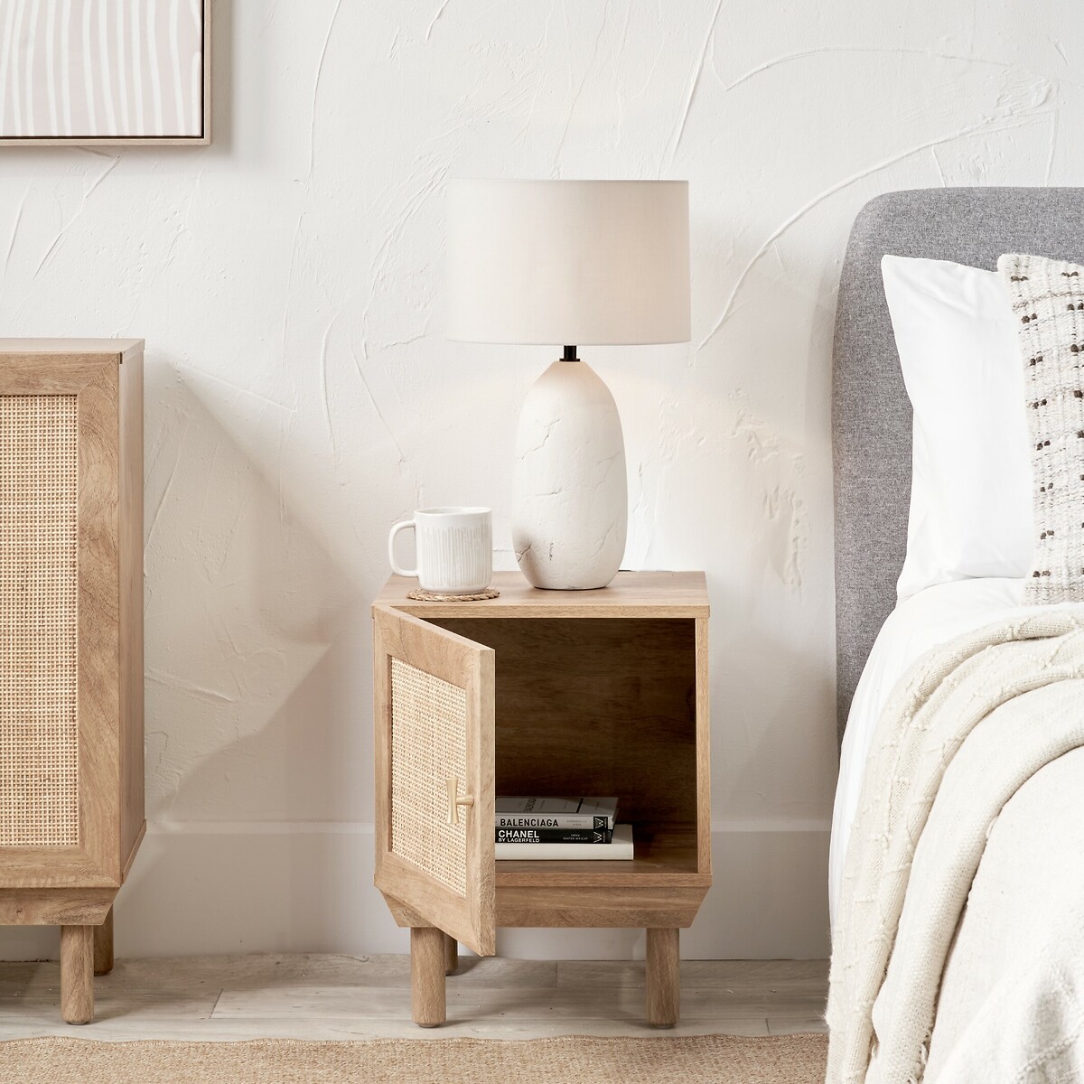 Hedric Natural Rattan Bedside Table natural rattan, ÉDITÉ
