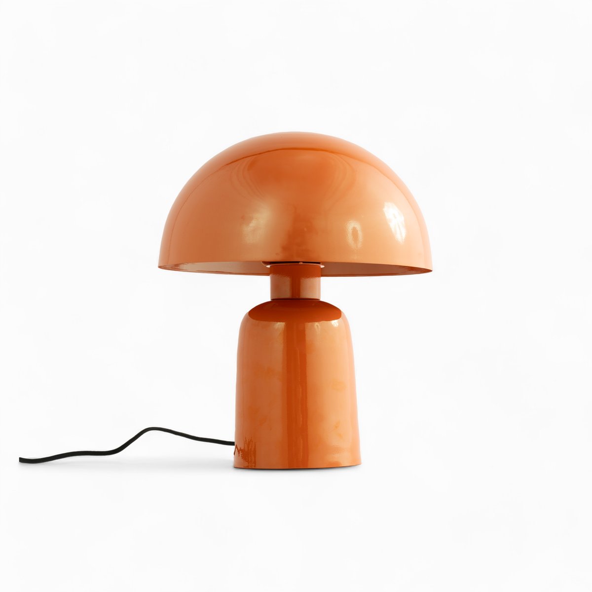 Lampe champignon en métal - CLARA orange, MAISON PAVANE