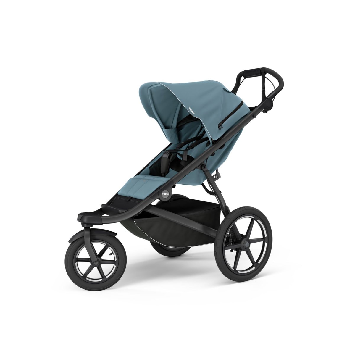 Poussette duo Urban Glide 3 + nacelle Urban Glide bleu, THULE