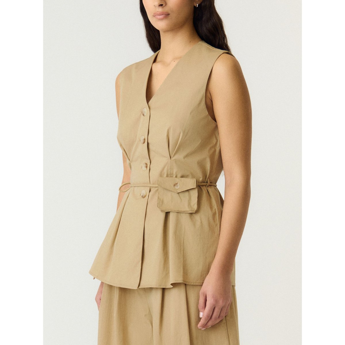 Gilet marron - incense1, YAS