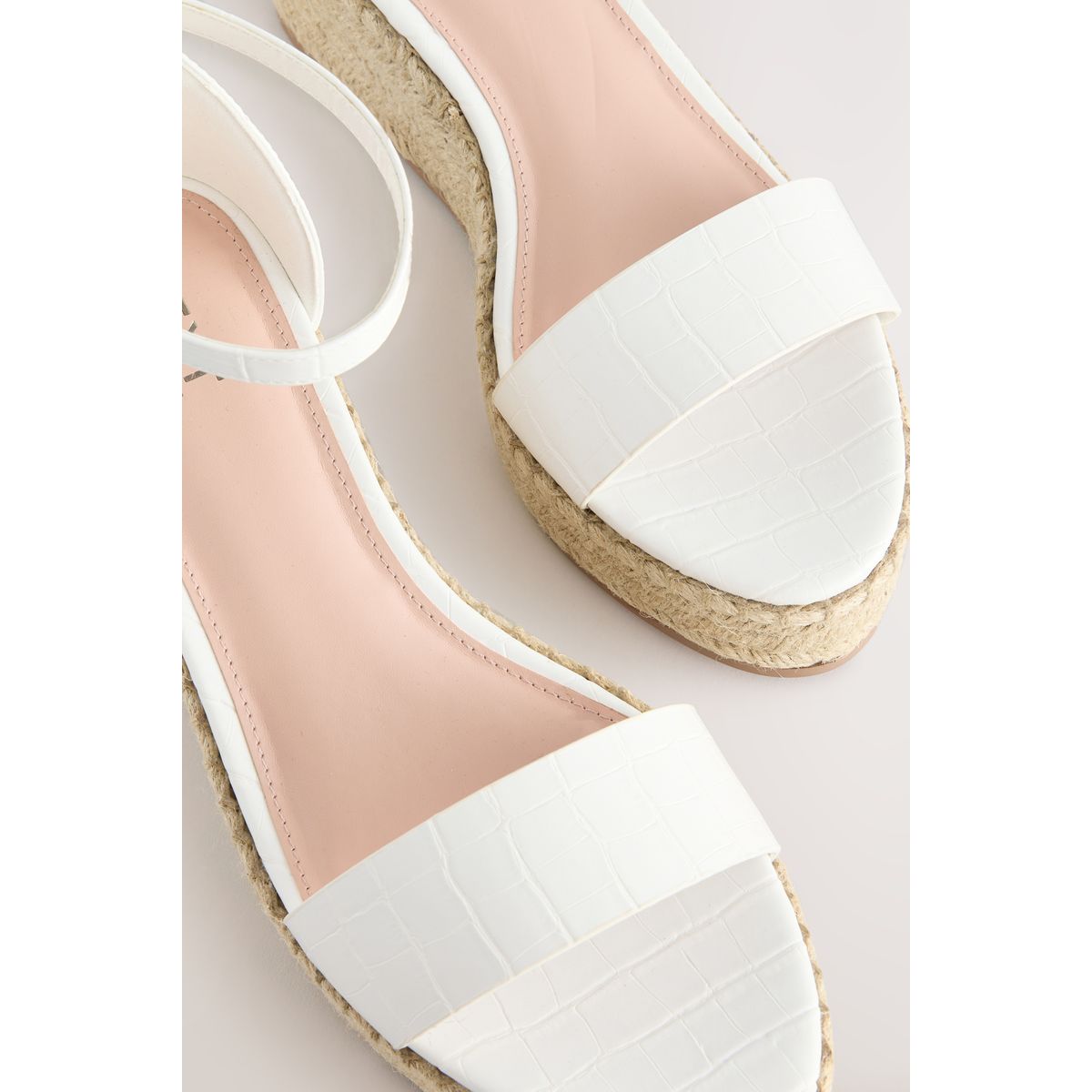 Espadrilles compensées blanc, NEXT