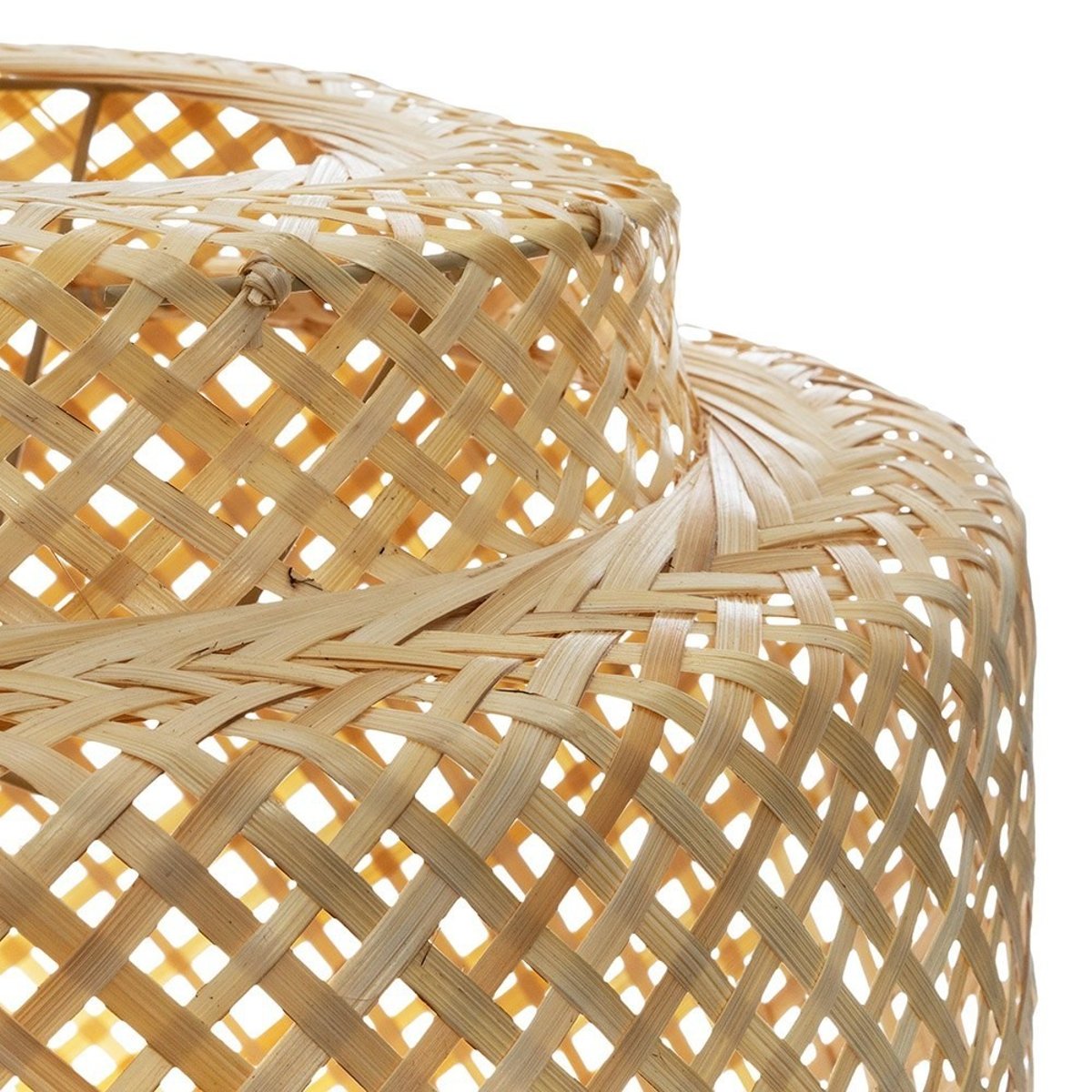 Suspension bambou Liby naturel D40 beige, ATMOSPHERA