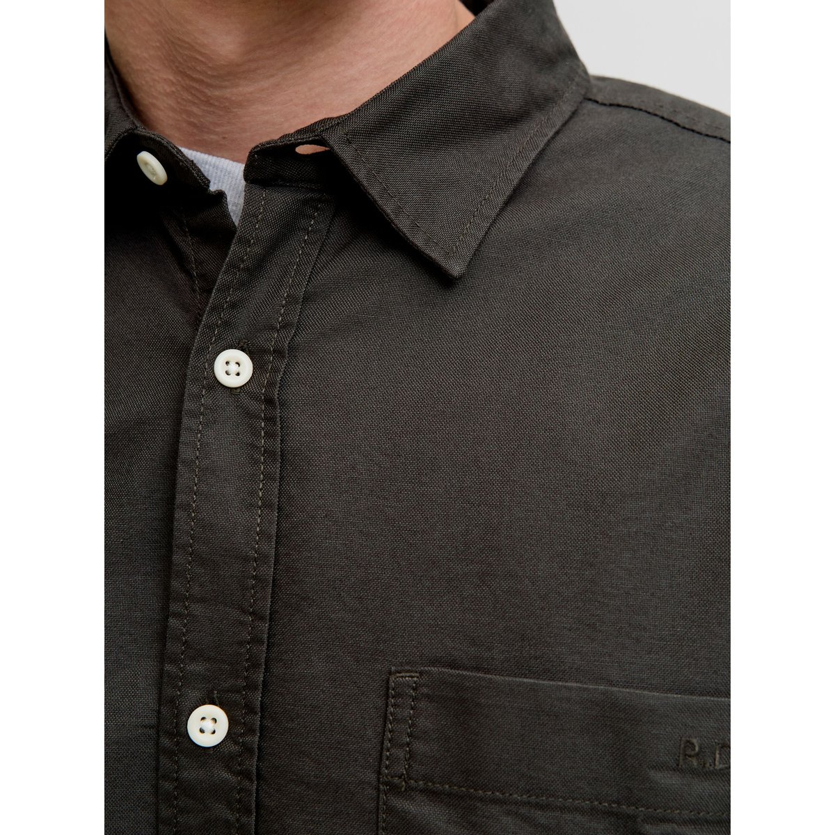 Chemise À Boutons grise - peat 1, JACK & JONES
