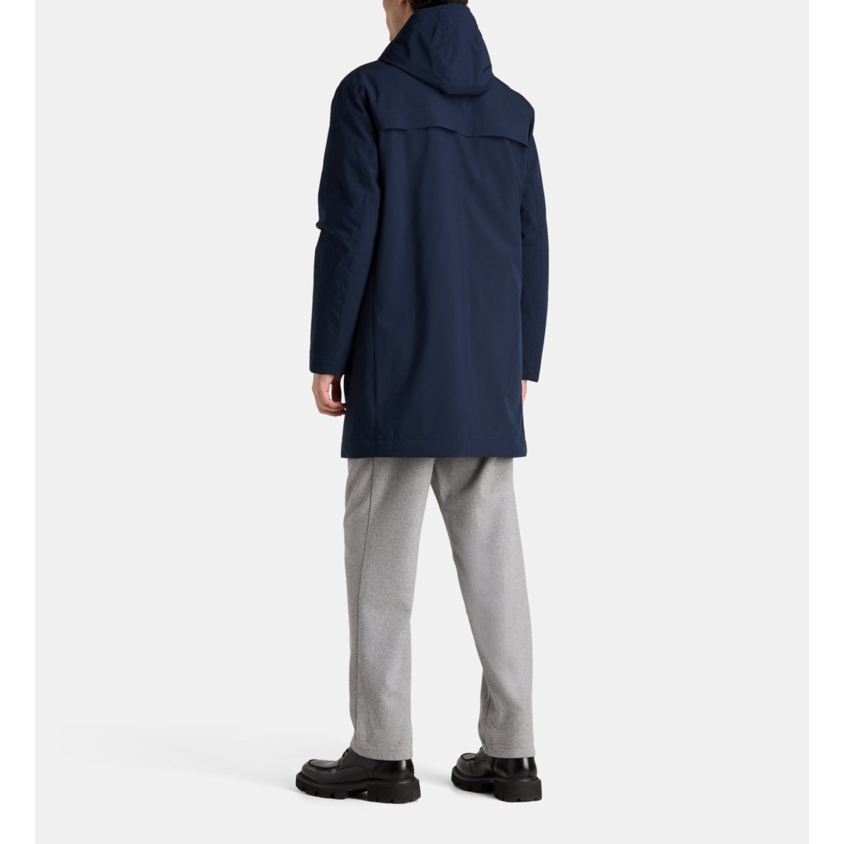 Parka mi-longue larkali capuche bleu marine, GALERIES LAFAYETTE