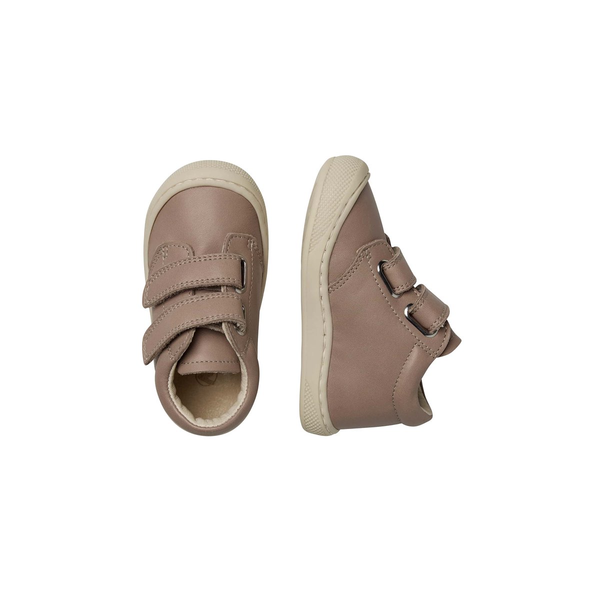 Chaussures premiers pas en cuir COCOON WIDE VL marron, NATURINO