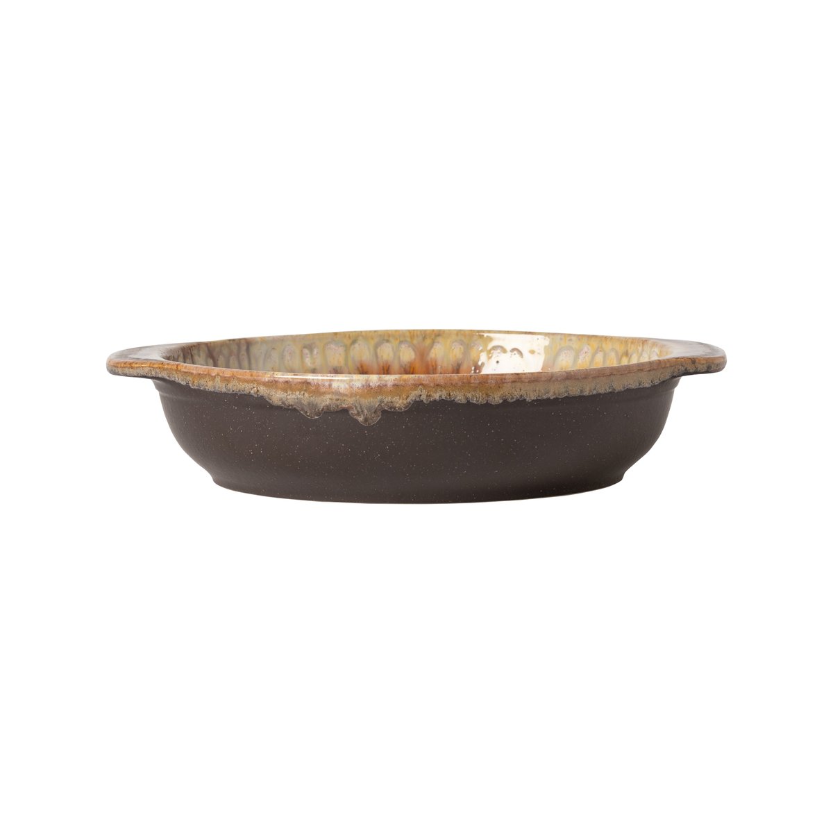 Assiette à Soupe/Pâtes avec Anses Poterie, Casafina by COSTA NOVA mocha brown, COSTA NOVA