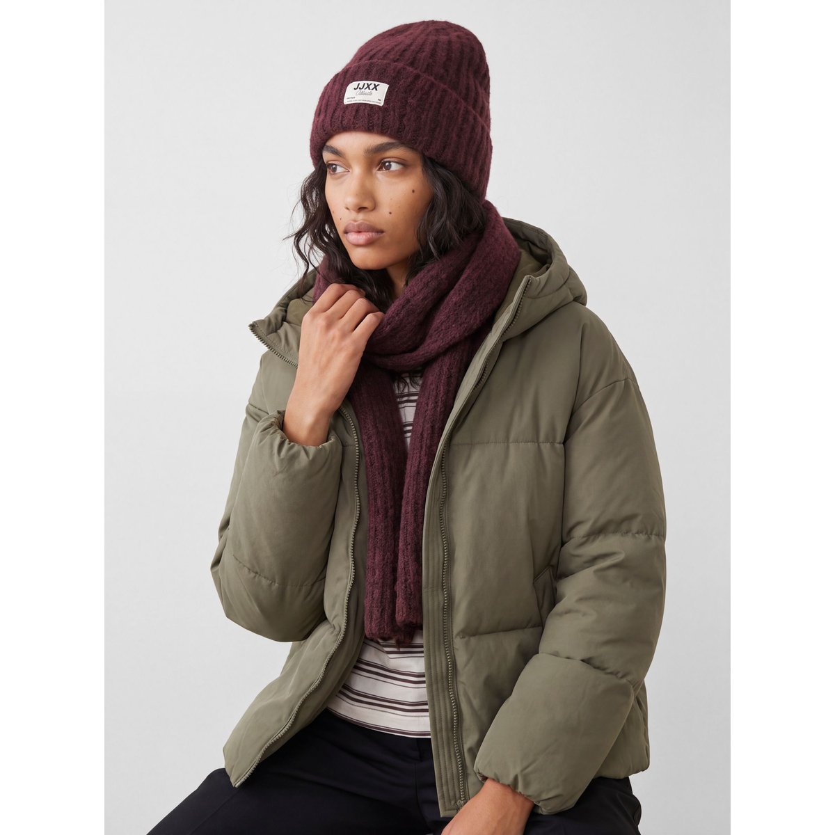 Écharpe Oversize violette - winetasting 1, JJXX