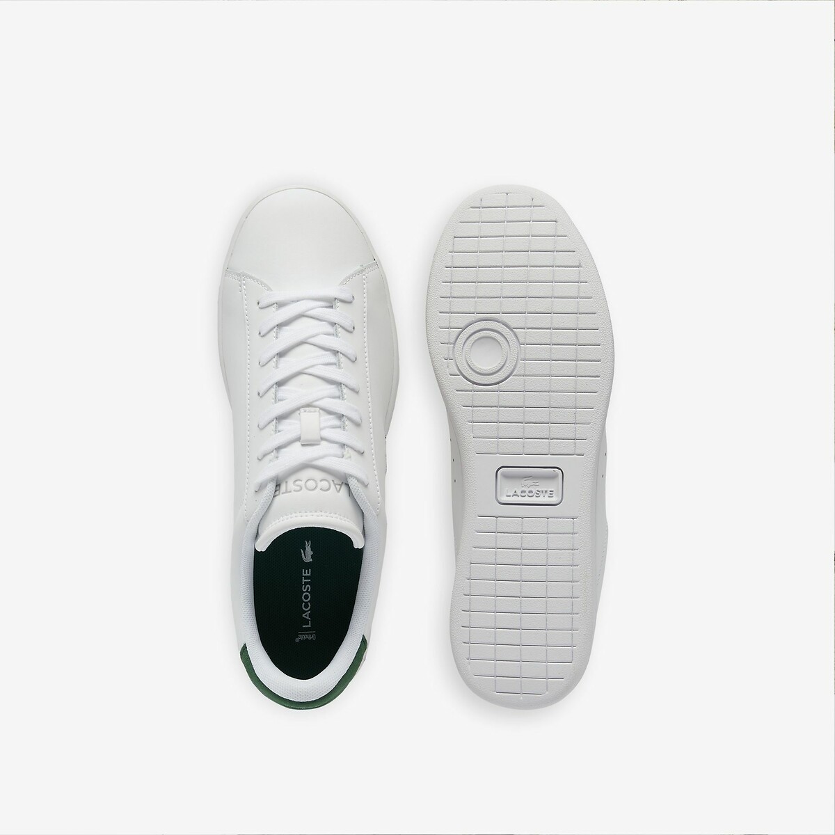 Baskets basses Carnaby Set blanc/vert, LACOSTE