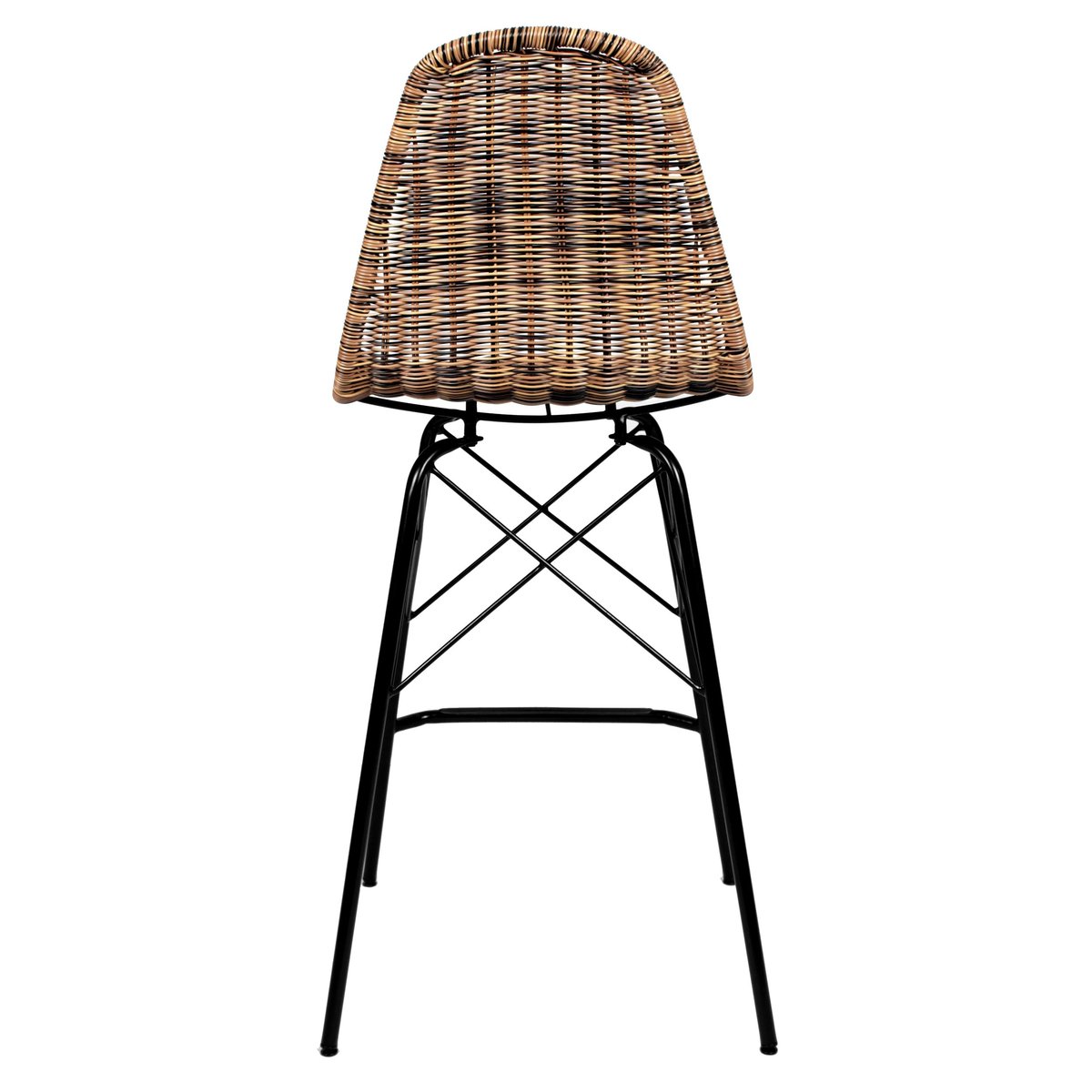 Lot de 2 chaises de bar 63 cm en résine - TIPTUR naturel, MAISON PAVANE