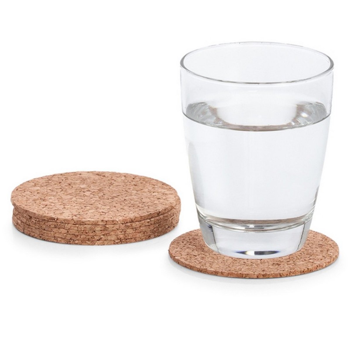 Dessous de verre en liège set de 6 beige, ZELLER PRESENT