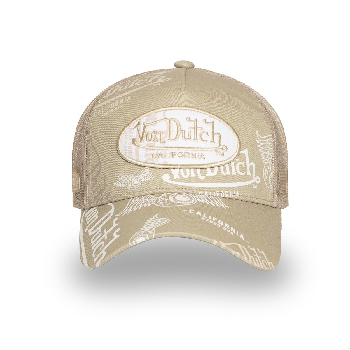 Casquette Trucker Cafe beige/blanc, VON DUTCH