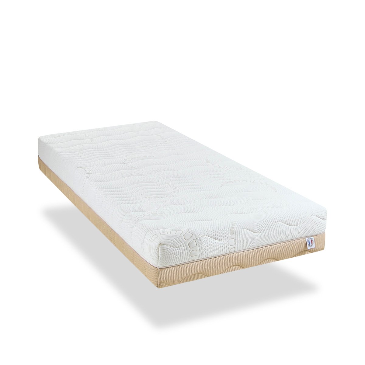Matelas Mousse Leman 90x200 cm Accueil hypersoft blanc, BELLECOUR