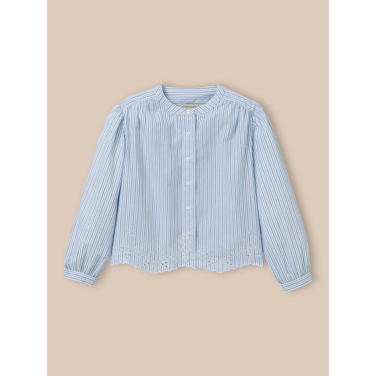 Chemise rayée - Collection junior rayure bleu/ecru, CYRILLUS
