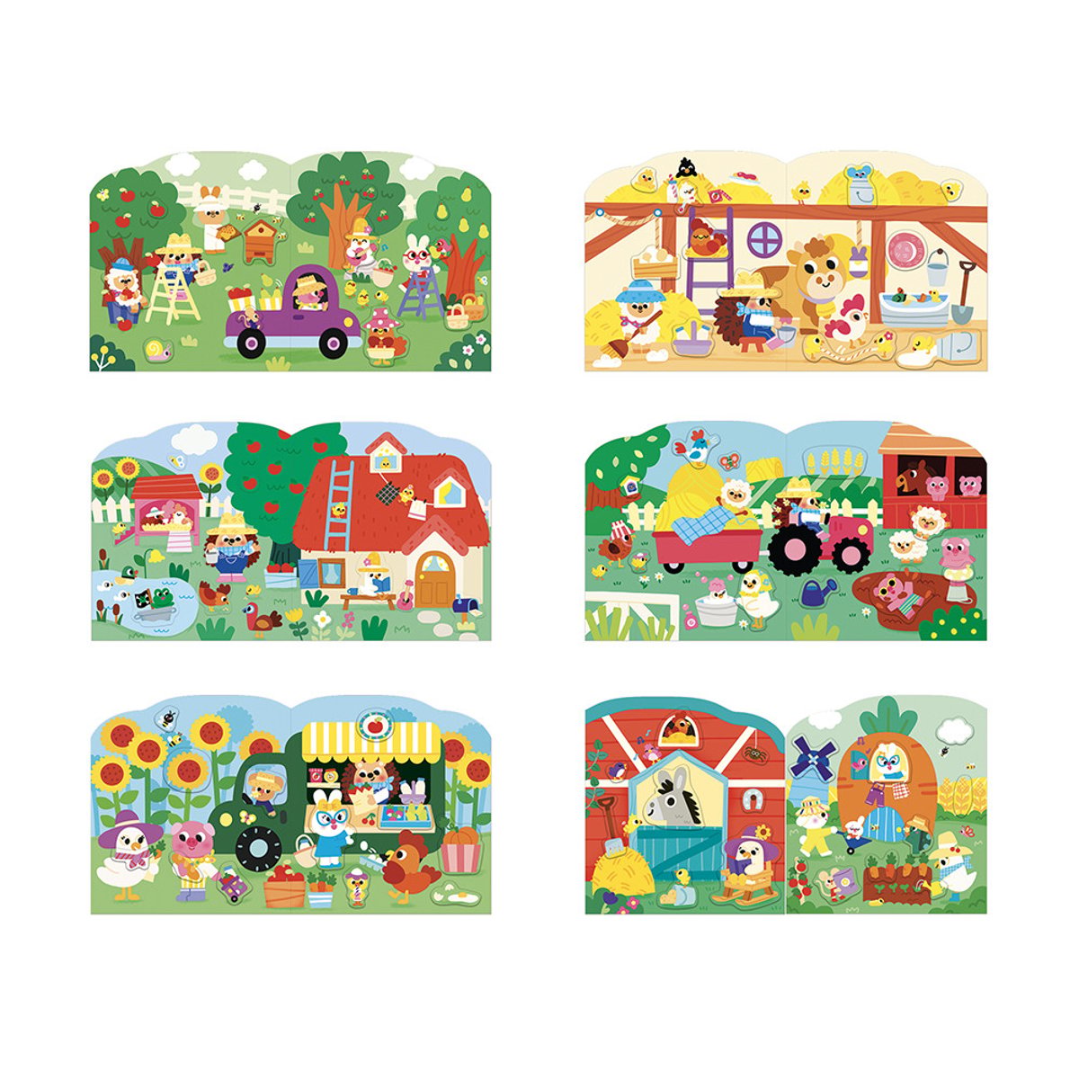 Cahier De Stickers Le Ferme Dès 18 Mois couleur unique, JANOD
