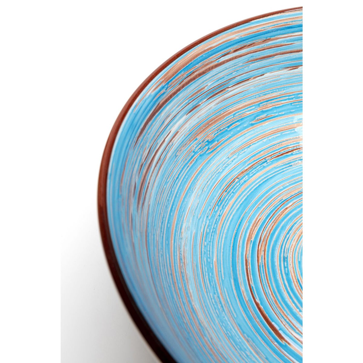 Lot de 4 bols 22cm, SWIRL bleu, KARE DESIGN