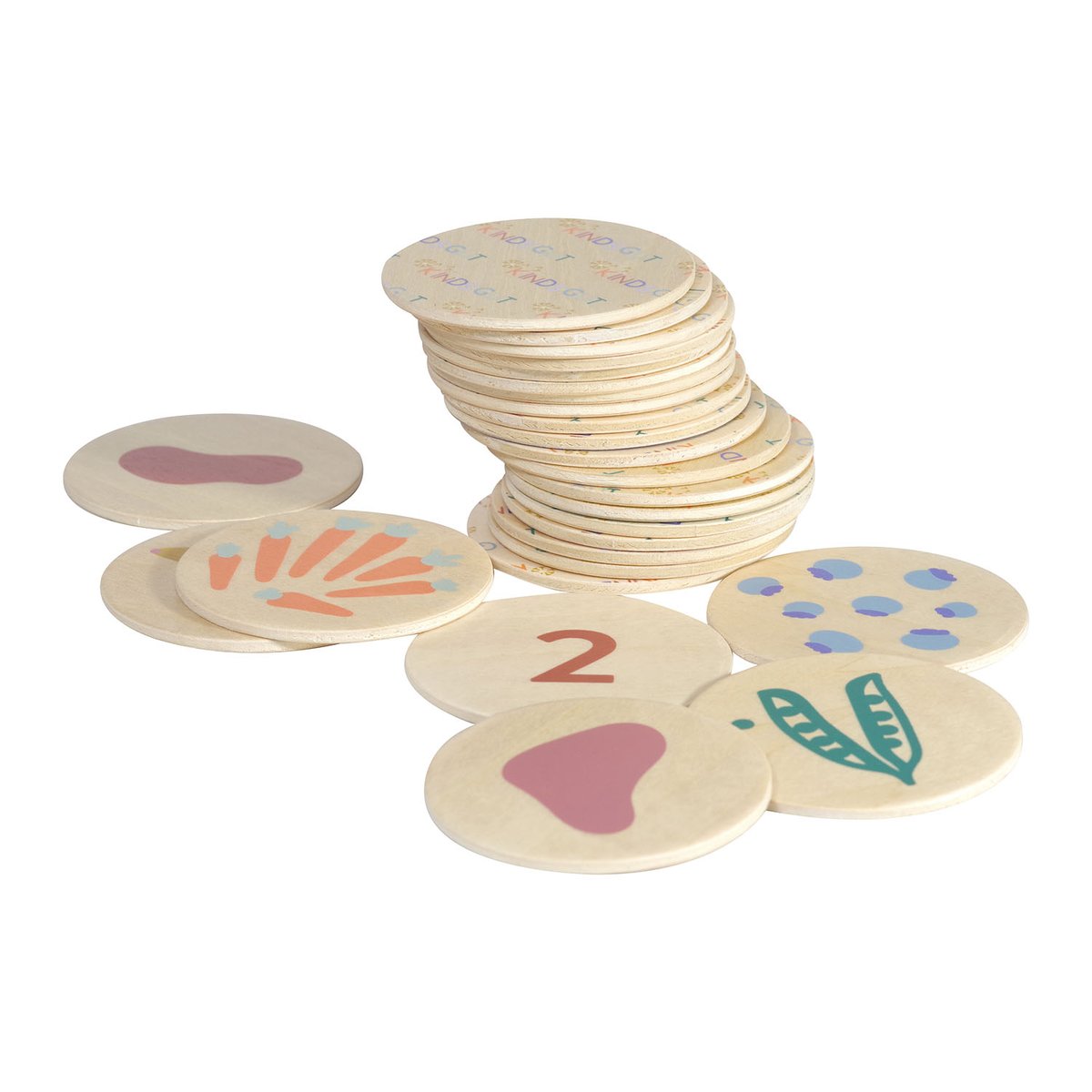 Jeu' de'eveil - Le jeu de mémoire en bois couleur unique, KINDSGUT