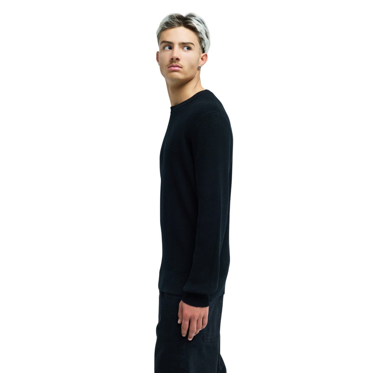 Pull WAFFLE noir black, QUIKSILVER