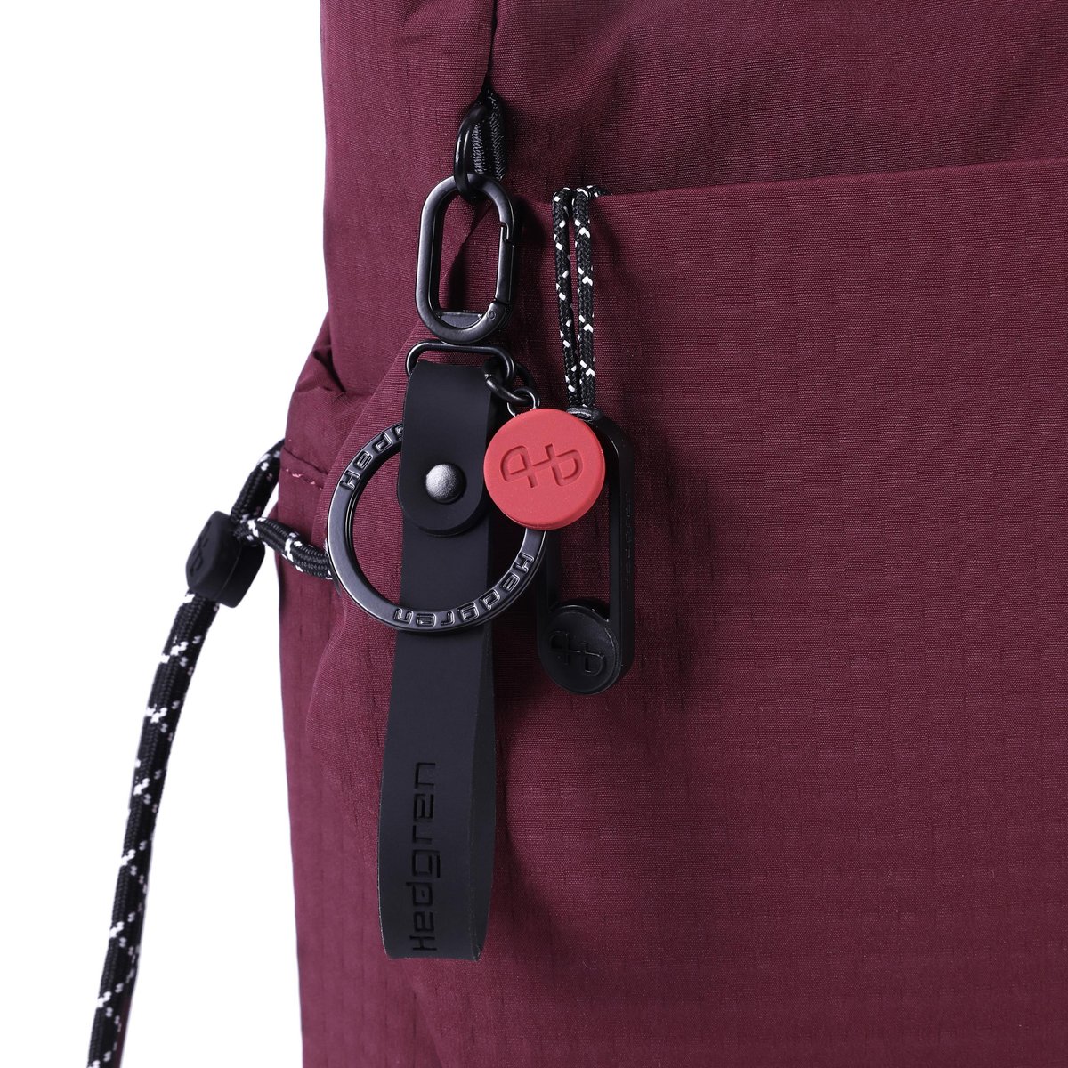 Sac bandoulière carré modulable grand format maroon banner, HEDGREN