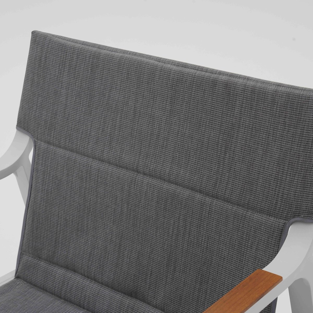 Salon de jardin 4 places en aluminium, LEKI blanc, OVIALA
