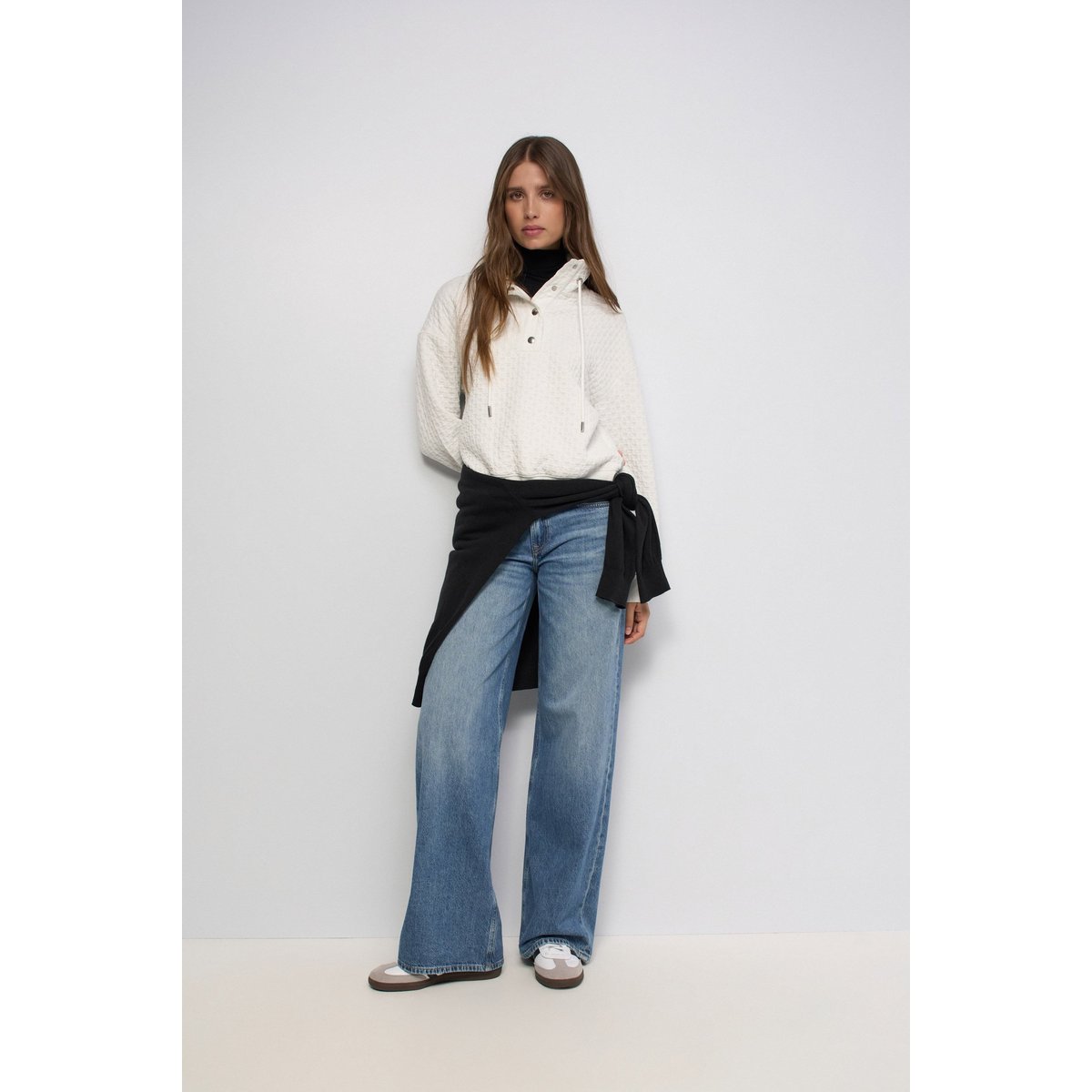 SWEATSHIRT EN Fil textile blanc, SALSA JEANS