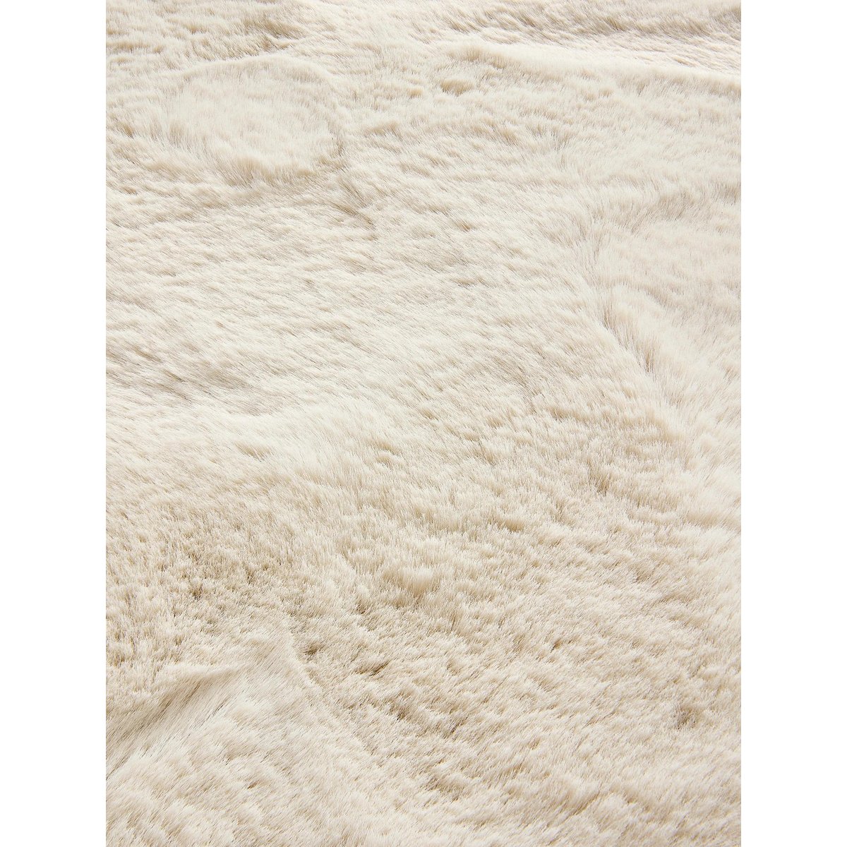 Tapis rond imitation fourrure DAVE crème, BENUTA 