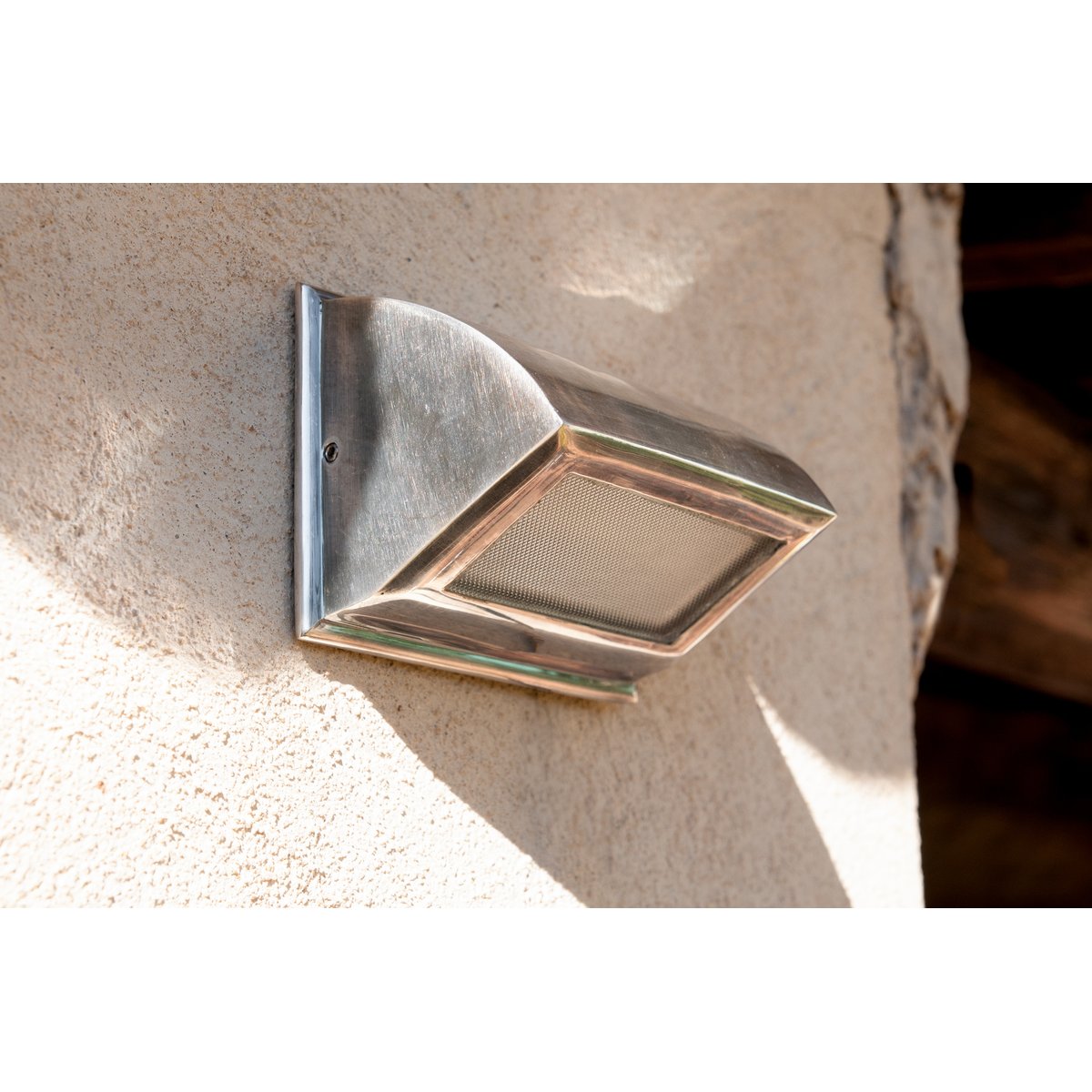 Applique extérieure en laiton MARTINEZ argent, PRODUIT INTERIEUR BRUT