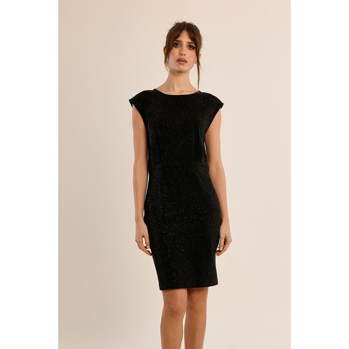 Robe courte pailletée noir, MOLLY BRACKEN