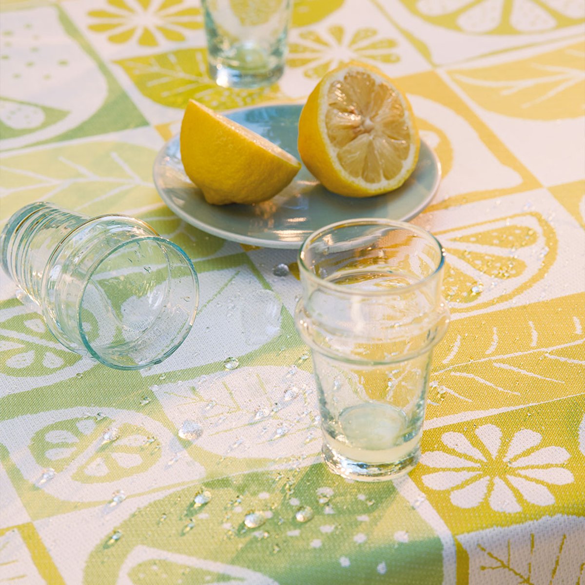 Nappe pur coton MILLE CITRUS fresh, GARNIER THIEBAUT