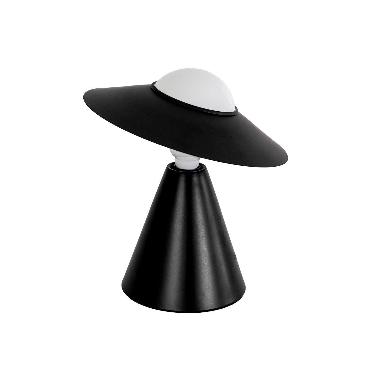 Lampe de table en verre et acier noir | blanc, ANGEL CERDA